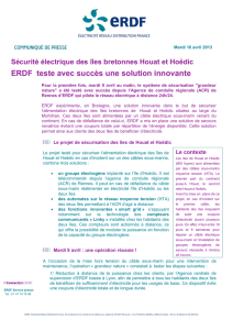 Sécurité électrique des îles bretonnes Houat et Hoëdic