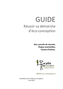 Guide réussir sa démarche EcoConception (Avril 2014)