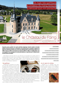 le Château du Faing - Portail de la Wallonie