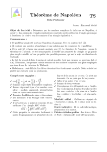 Théorème de Napoléon - Gradus ad Mathematicam