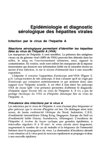 Epidemiologie et diagnostic sérologique des hépatites virales