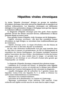 Hépatites virales chroniques