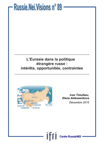 Eurasie dans la politique