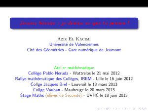Jouons binaire - Université de Valenciennes