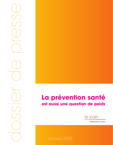 La prévention santé - Observatoire du pain