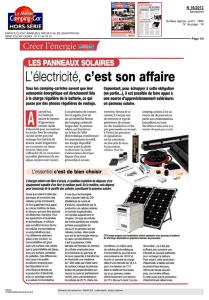 Les panneaux solaires