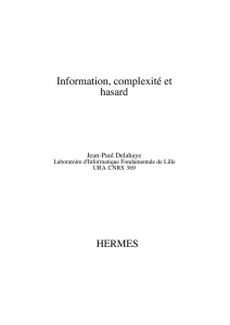 Delahaye Information Complexité et Hasard 1994-1999