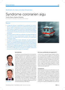 Syndrome coronarien aigu