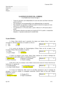 LA SCIENCE EN PLEIN VOL