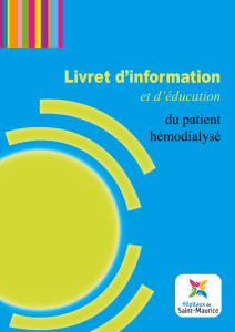 Livret d`information - Hôpitaux de Saint