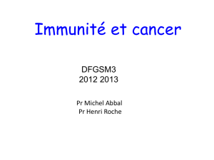 Immunité et cancer