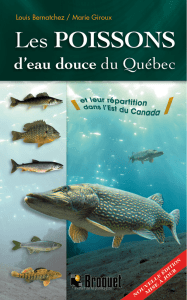 Les poissons d`eau douce du Québec