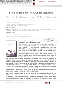 L`habitus se mord la queue – Devenir - Gerard Rimbert