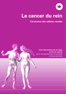 Le cancer du rein