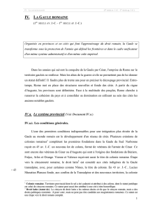 IV.a. Le système provincial (Voir Document IV.a.) - 43