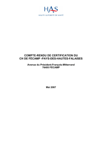compte-rendu de certification du ch de fécamp -pays-des