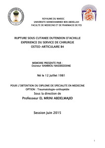 Professeur EL MRINI ABDELMAJID Session Juin 2015