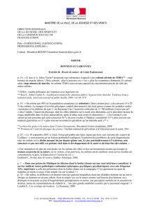 Arguments - Diverses données - DRDJSCS Bourgogne