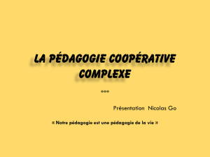 La pédagogie coopérative complexe