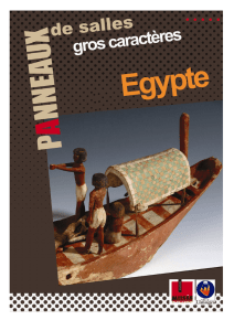 Egypte panneaux gros caractères - Musée des Beaux