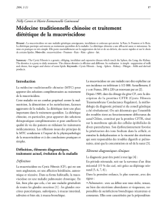 Médecine traditionnelle chinoise et traitement diététique