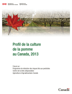 Profil de la culture de la pomme au Canada