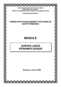 module surveillance epidemiologique - missions
