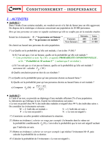 TS Cours - CONDITIONNEMENT - INDEPENDANCE