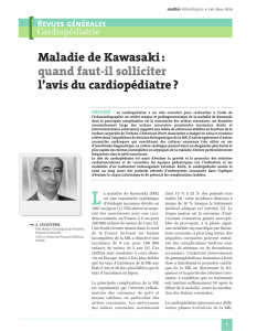 Maladie de Kawasaki - Realites Cardiologiques