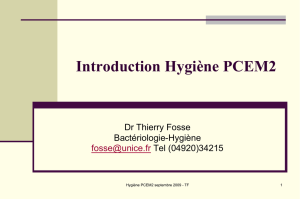 Introduction Hygiène PCEM2