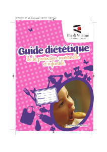 Guide diététique de la protection maternelle et infantile