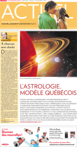 l`astrologie, modèle québécois