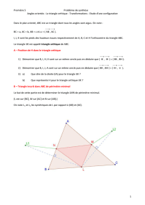 Problème de synthèse - Angles orientés