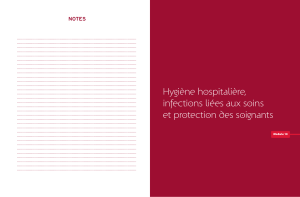 Module 10 : Hygiène hospitalière, infections liées aux soins et