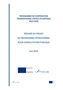 programme de cooperation transnational espace atlantique 2014