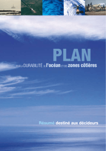 pour la DuraBIlITÉ DE l`océan ET DEs zones côtières