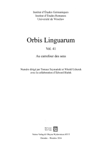 Orbis Linguarum - Repozytorium UwB