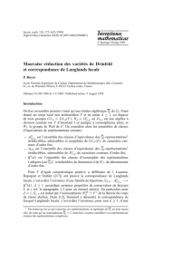 Mauvaise réduction des variétés de Drinfeld et correspondance de