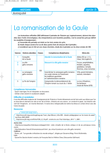 La romanisation de la Gaule - I