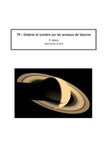 TP : Ombres et lumière sur les anneaux de Saturne