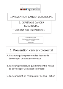Prévention cancer colorectal