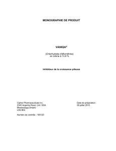 monographie de produit vaniqa