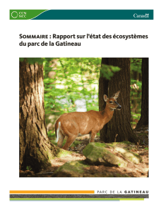 Sommaire : Rapport sur l`état des écosystèmes du parc de la Gatineau