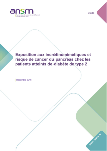 Exposition aux incrétinomimétiques et risque de cancer du