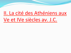 II. La cité des Athéniens aux Ve et IVe siècles av. J.C.