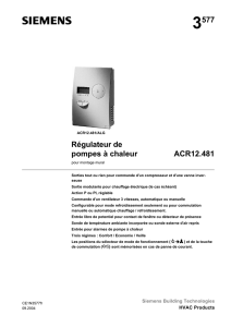 3577 Régulateur de pompes à chaleur ACR12.481