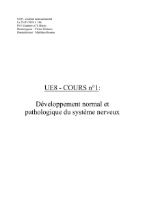 UE8 - COURS n°1 - Cours L3 Bichat 2012-2013
