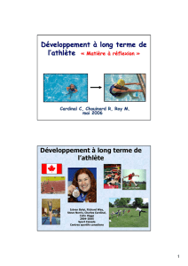 Développement à long terme de - Fédération de natation du Québec