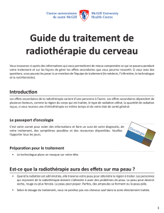 PDF - Guide du traitement de radiothérapie du cerveau