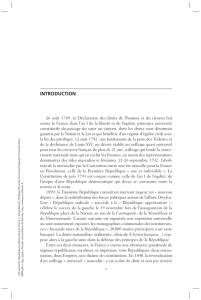 introduction Citoyenneté, République et démocratie en France